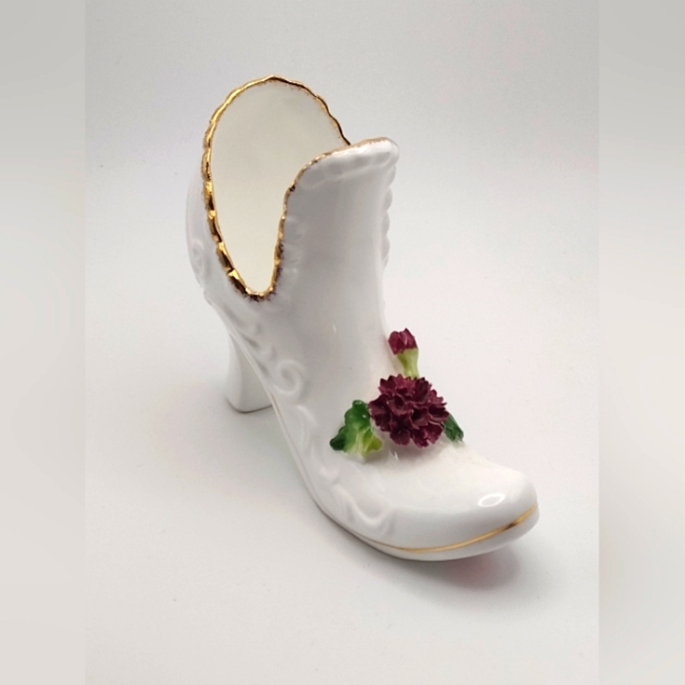 Vintage Bone China Shoe Trinket